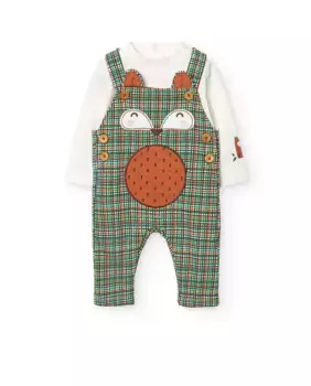 Комплект для мальчика: длинный комбинезон и боди Boboli, мультиколор