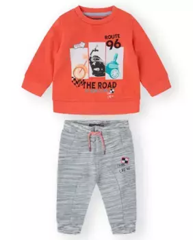 Комплект для мальчика красного цвета с принтом Canada House