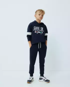 Комплект для мальчика, состоящий из толстовки и штанов Kids El Corte Ingls, темно-синий