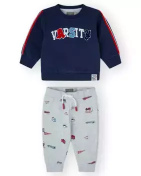 Комплект для мальчика темно-синего цвета с принтом Canada House