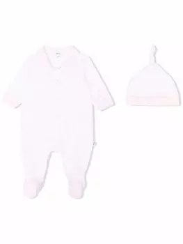 Комплект для новорожденного с логотипом BOSS Kidswear, белый