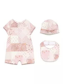 Комплект для новорожденного с принтом пейсли ETRO KIDS, розовый