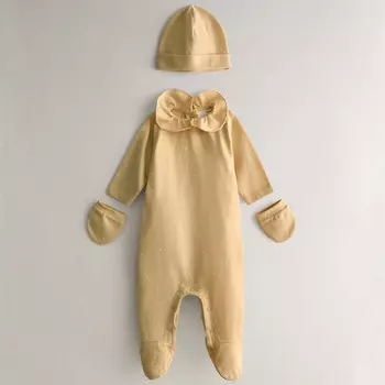 Комплект для новорожденных Zara Home, 3 предмета, желтый