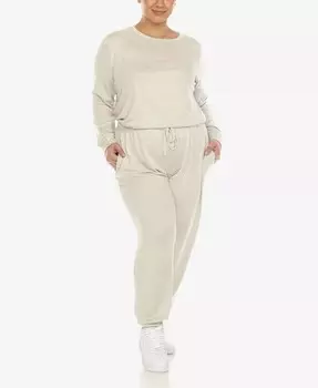 Комплект для отдыха больших размеров, 2 предмета White Mark, коричневый