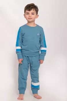 Комплект для отдыха Джерси из органического хлопка Luca and Rosa, синий