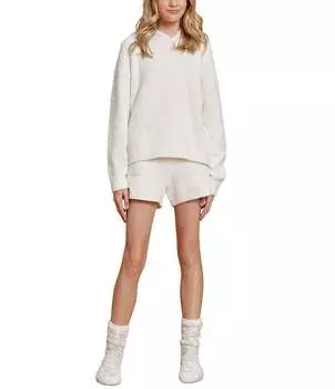 Комплект для отдыха с капюшоном Barefoot Dreams для девочек 6–14 лет Eco CozyChic, бежевый