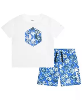 Комплект для плавания Little Boys Multi Mini UPF50+, 2 предмета Hurley, мультиколор