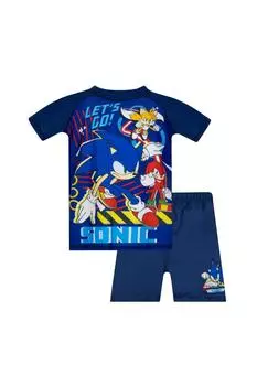 Комплект для плавания Рашгард Sonic the Hedgehog, синий