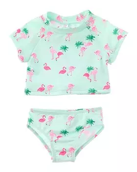 Комплект для плавания Wippette из 2 предметов Rash Guard, зеленый