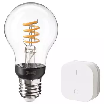 Комплект для подключения, E27, умный дом беспроводное регулирование Ikea Tradfri, теплый белый