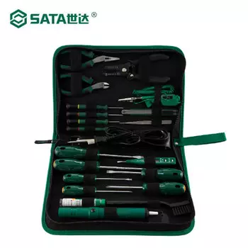 Комплект для ремонта электроники SATA, 22 предмета 03720 - многофункциональный комплект для ремонта домашнего имущества