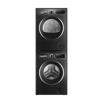 Комплект для стирки и сушки белья Bosch XQG100-WGE152U2AW+WQE252U2AW, черный