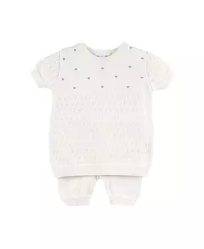 Комплект для вязания пуантильи для мальчиков - для малышей, малышей Feltman Brothers, слоновая кость/кремовый