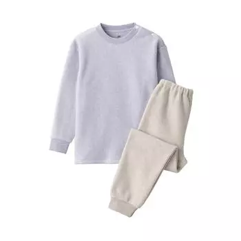 Комплект домашней одежды из гладкого флиса (детский) MUJI, лаванда