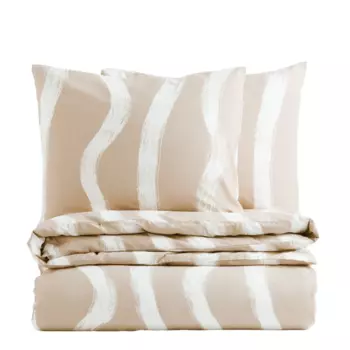 Комплект двуспального постельного белья H&amp;M Home, светло-бежевый