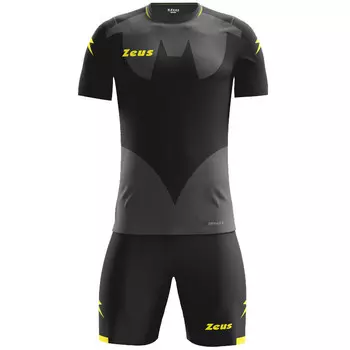 Комплект джерси Zeus Kit Hero с шортами черно-серый