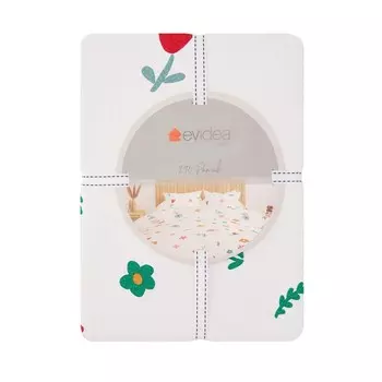 Комплект Evidea Soft Carya Single Pique - экрю/синий