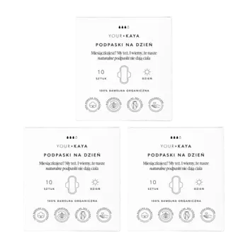 Комплект: ежедневные гигиенические прокладки Your Kaya, 3х10 шт