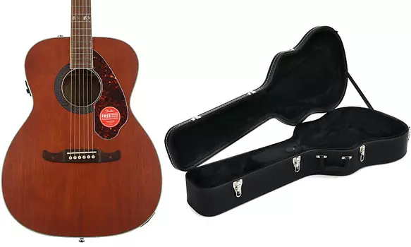 Комплект Fender Tim Armstrong Hellcat — Natural с накладкой из орехового дерева и чехлом для акустической гитары Fender Dreadnought — черный 0996203306=1 0971752022=1