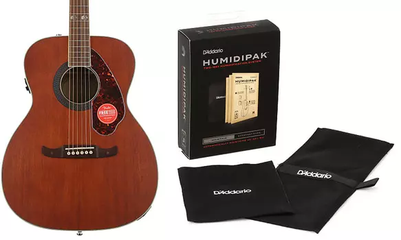 Комплект Fender Tim Armstrong Hellcat — Natural с накладкой из орехового дерева и увлажнителем D'Addario с автоматической системой контроля влажности Fender + D'Addario 0971752022=1 PW-HPK-01=1