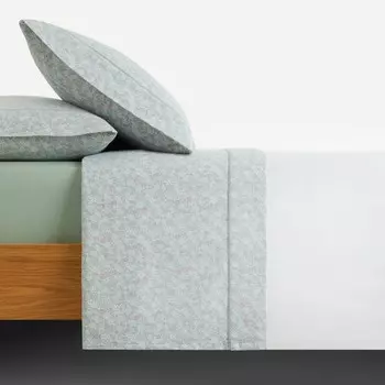 Комплект фланелевого простыни Camila Basics El Corte Ingls, зеленый