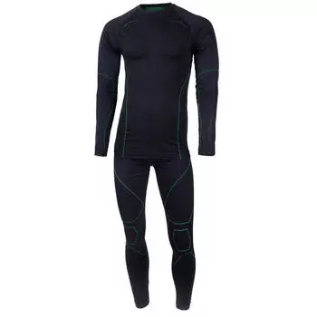 Комплект функционального и термобелья | Мужчина | Бесшовные | Черный/Зеленый BLACK SNAKE, цвет verde