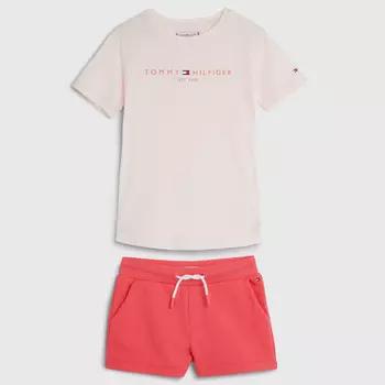 Комплект футболка и шорты Tommy Hilfiger Kids', розовый
