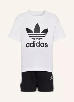 Комплект: футболка и спортивные шорты. Adidas Originals, белый