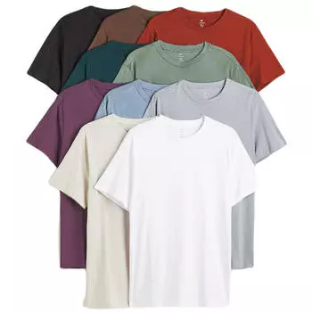 Комплект футболок H&amp;M Regular Fit Crew-neck, 10 предметов, мультиколор