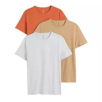 Комплект футболок H&amp;M Slim Fit, 3 предмета, мультиколор