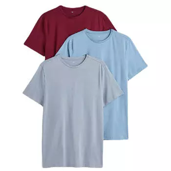 Комплект футболок H&amp;M Slim Fit, 3 предмета, мультиколор
