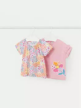 Комплект футболок стандартного кроя Mayoral, розовый