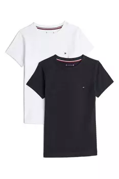 Комплект футболок Tommy Hilfiger, 2 предмета, белый/черный