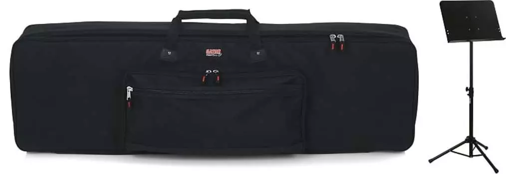 Комплект Gator GKB-88 SLIM Keyboard Gig Bag с пюпитром On-Stage SM7211B и штативом Gator + On-Stage GKB-88 Slim=1 SM7211B=1