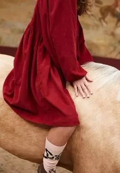 Комплект гетр NORVINA SOCKS BOW Molo, 2 пары, розовый/красный