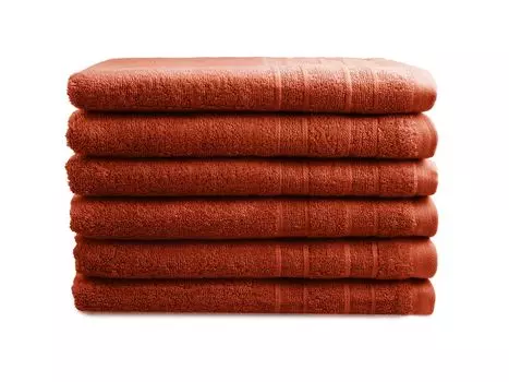 Комплект гостевых полотенец DoubleDry Luxor - 6 шт. - 100% хлопок - 550 г/м - мягкие - 30x50 см - джинсовый синий GTeyes