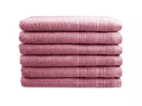 Комплект гостевых полотенец DoubleDry Luxor - 6 шт. - 100% хлопок - 550 г/м - мягкие - 30x50 см - - терракотовый, красный GTeyes, розовый