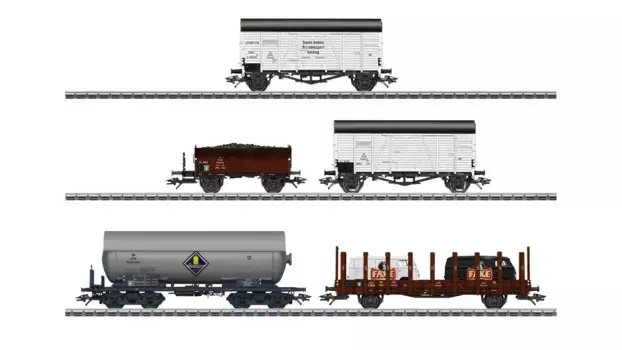 Комплект грузовых вагонов dsb Mrklin