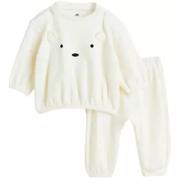 Комплект H&amp;M Cotton, 2 предмета, белый