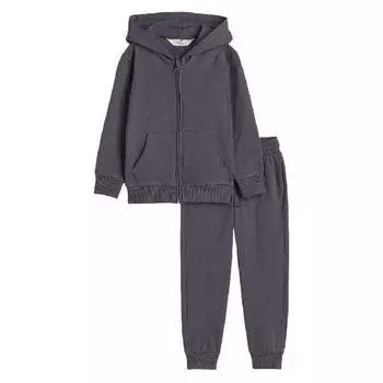 Комплект H&amp;M Cotton Jersey Set, 2 предмета, темно-серый