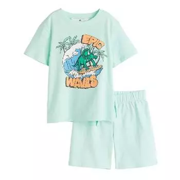 Комплект H&amp;M Epic Waves, 2 предмета, светло-бирюзовый
