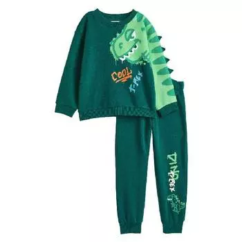 Комплект H&amp;M T-rex, 2 предмета, темно-зеленый