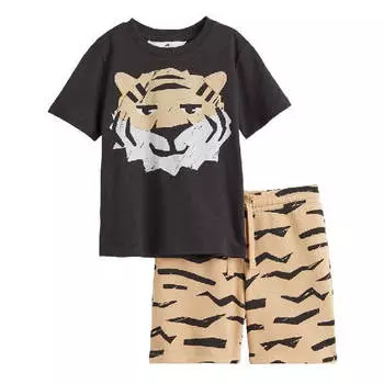 Комплект H&amp;M Tiger, 2 предмета, темно-серый/бежевый