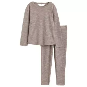 Комплект H&amp;M Wool Set Melange, 2 предмета, светло-коричневый
