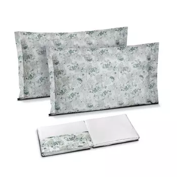 Комплект хлопкового белья с атласной каймой - Carezza Dea, платина