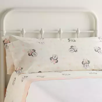 Комплект хлопкового постельного белья Minnie Happy Disney, розовый