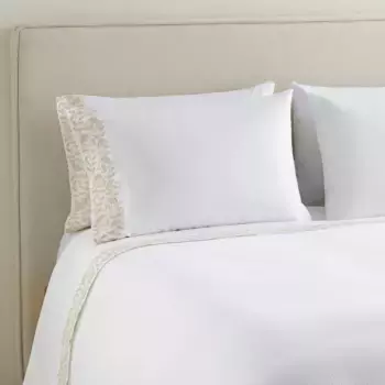 Комплект хлопкового простыня с вышивкой Margot El Corte Ingls, естественный