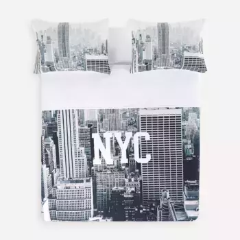 Комплект хлопковых пододеяльников Midtown Basics El Corte Ingls, серый