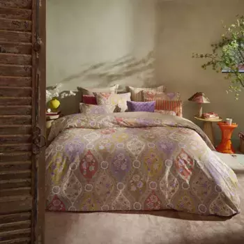 Комплект хлопковых пододеяльников Pip Studio с букетом и орнаментом, разноцветный