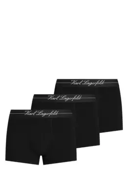 Комплект Hotel из трех боксеров KARL LAGERFELD, черный